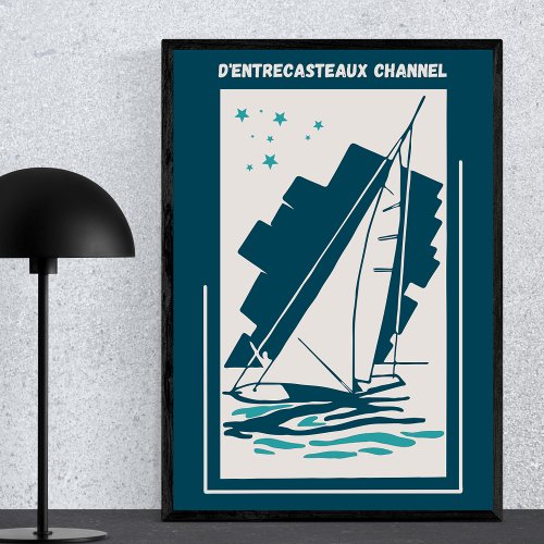 Dentrecasteaux Channel Australia _ Vintage Sail Poster