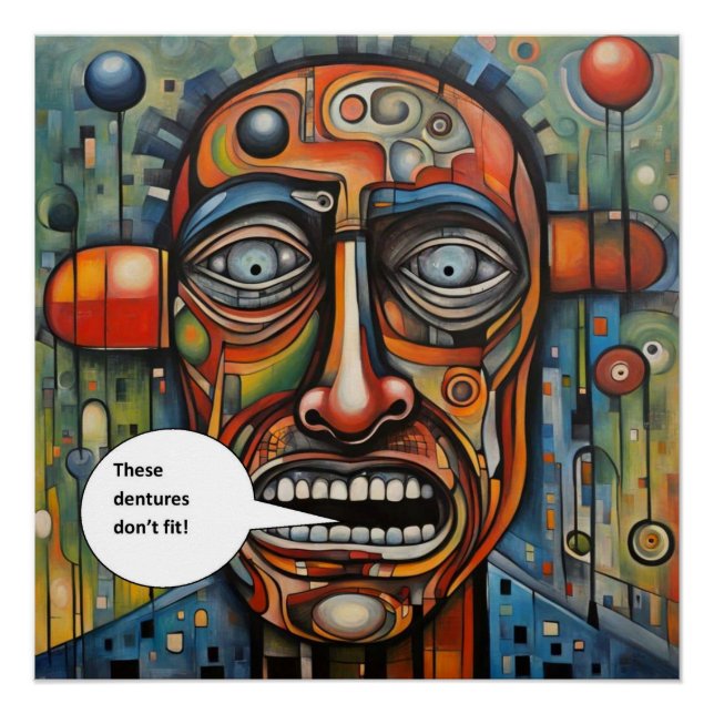 Dentures don’t fit poster (Front)