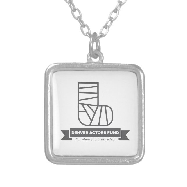 Denver Actors Fund Gifts Silver Plated Necklace (Front)