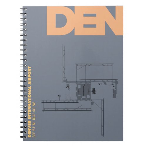 Denver Airport DEN Diagram Notebook