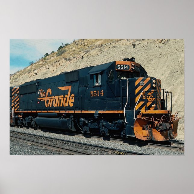 Denver and Rio Grande Western, EMD SD-50 Poster (Front)