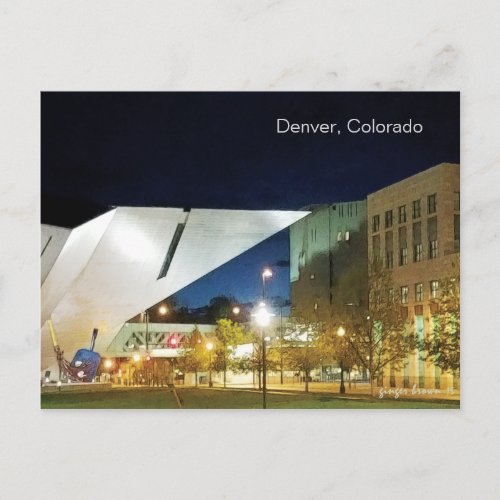 Denver Art Museum New And Old Postcard