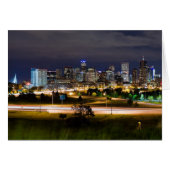 Denver at night card (Front Horizontal)