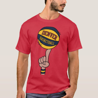 Denver Basketball Finger Spin T-Shirt