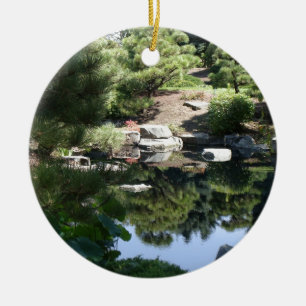 Denver Botanic Japanese Garden Reflections Ceramic Ornament