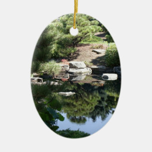 Denver Botanic Japanese Garden Reflections Ceramic Ornament