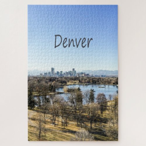 Denver City and Mountains Colorado Jigsaw Puzzle