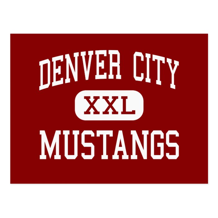 Denver City   Mustangs   High   Denver City Texas Postcards