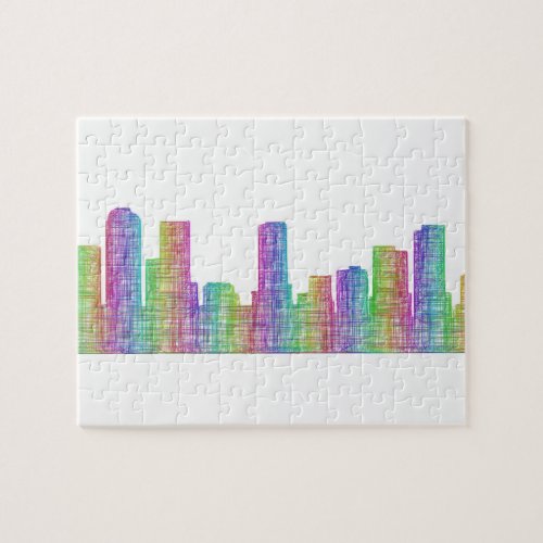 Denver city skyline jigsaw puzzle