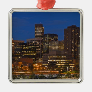 Denver Cityscape Metal Ornament