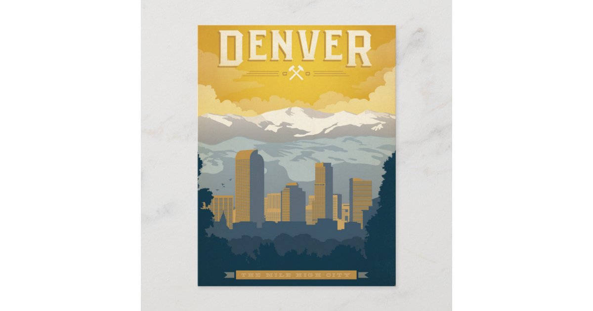 Denver, CO Postcard Zazzle