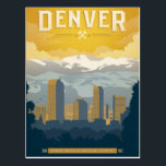 Denver, CO Postcard<br><div class="desc">Anderson Design Group is an award-winning illustration and design firm in Nashville, Tennessee. Founder Joel Anderson directs a team of talented artists to create original poster art that looks like classic vintage advertising prints from the 1920s to the 1960s.</div>