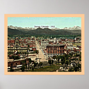 Denver, Colorado - 1910 vintage Poster