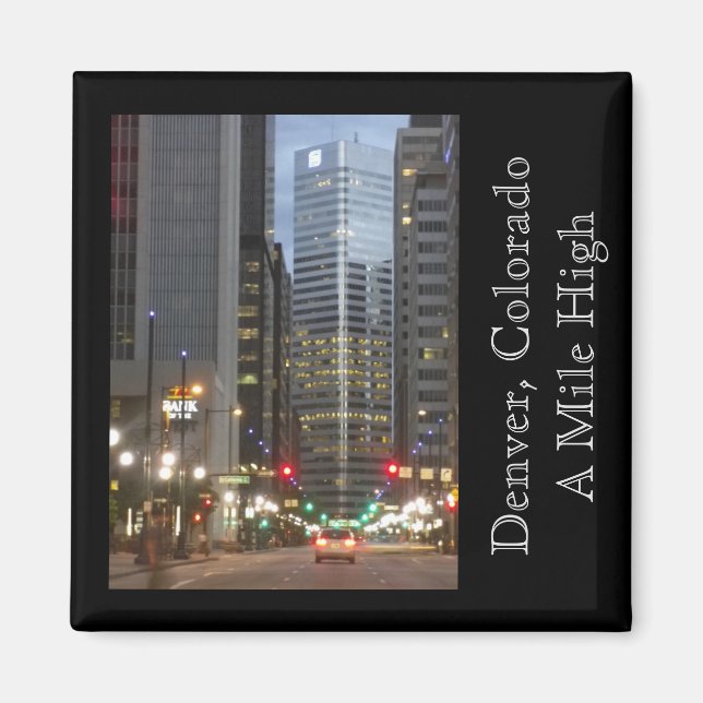 Denver, Colorado - A Mile High City Magnet (Front)