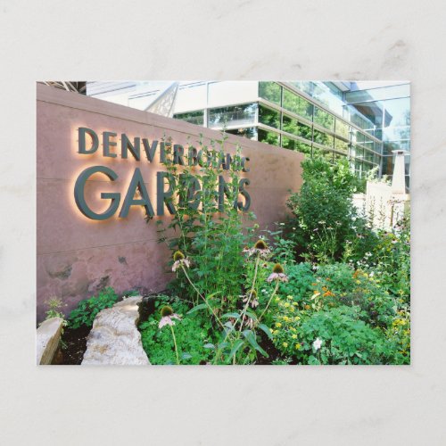 Denver Colorado Botanic Gardens Travel Postcard