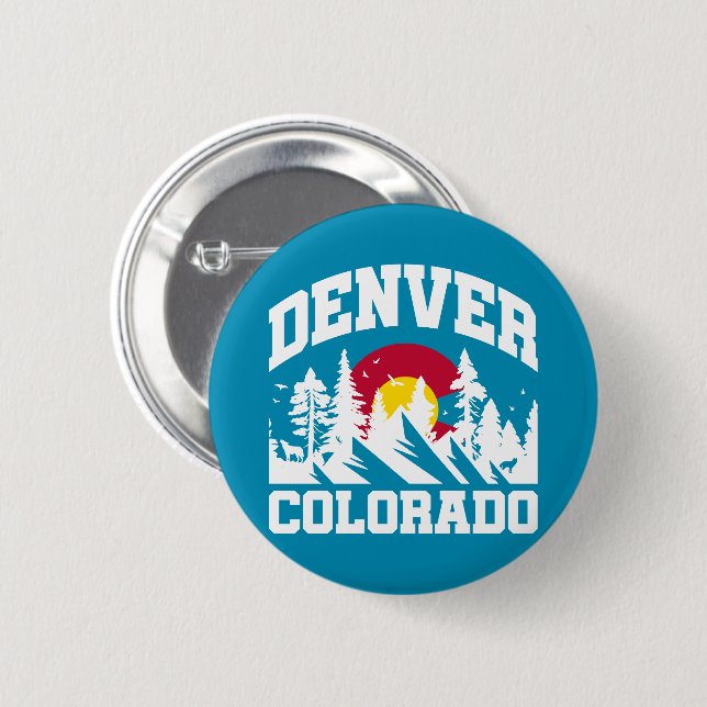Denver,Colorado Button (Front & Back)