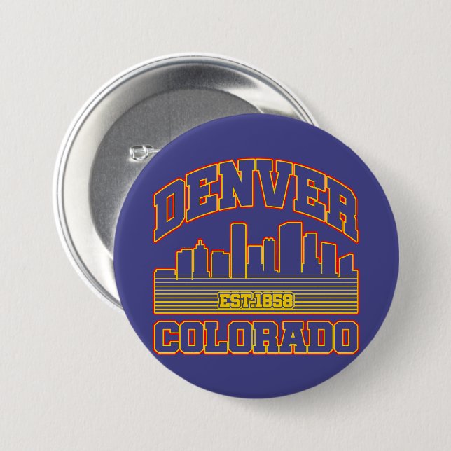 Denver,Colorado Button (Front & Back)