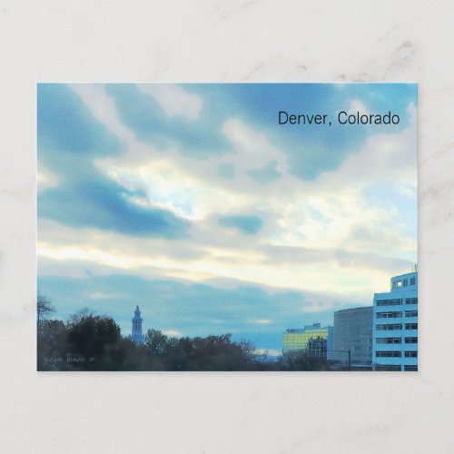 Denver Colorado City and County Tower Postcard