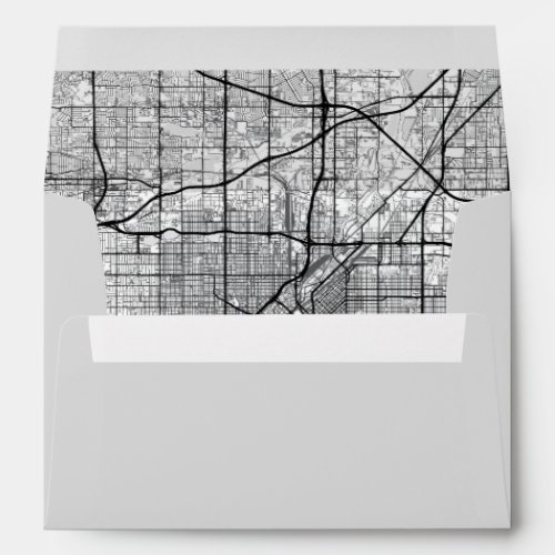 Denver Colorado City Map Envelope