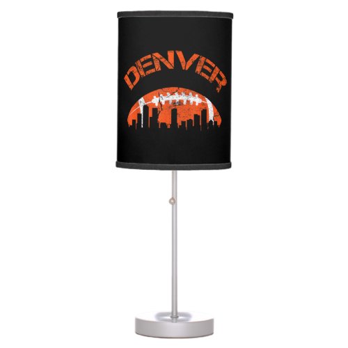 Denver Colorado City State Football Fans Vintage S Table Lamp
