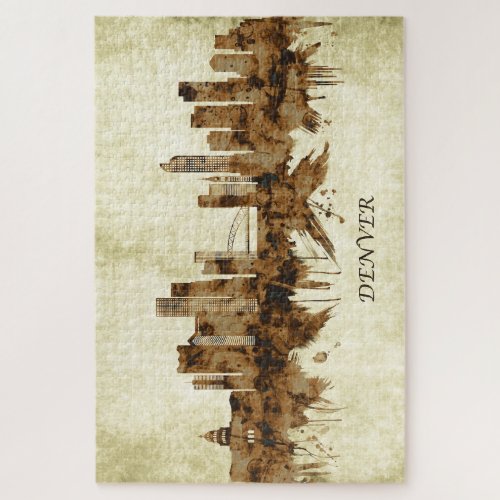 Denver Colorado Cityscape Jigsaw Puzzle