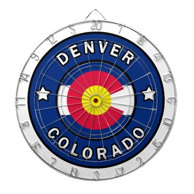 Denver Colorado Dart Board (Front)