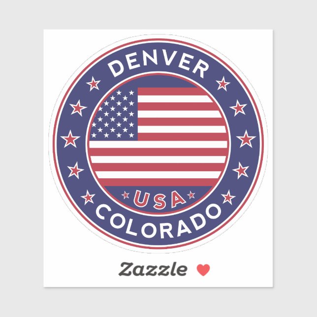 Denver Colorado, Denver Sticker (Sheet)