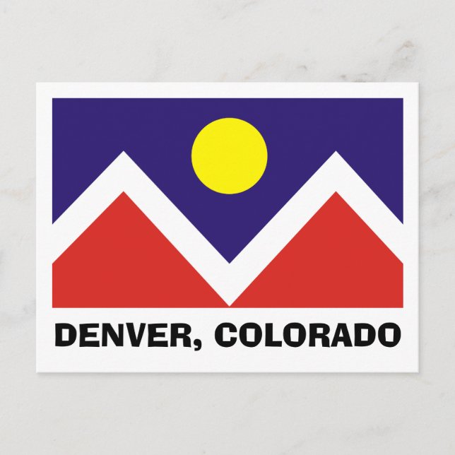 Denver, Colorado Flag Postcard (Front)