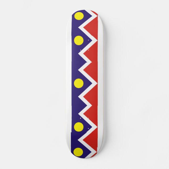 Denver, Colorado Flag Skateboard Deck (Front)