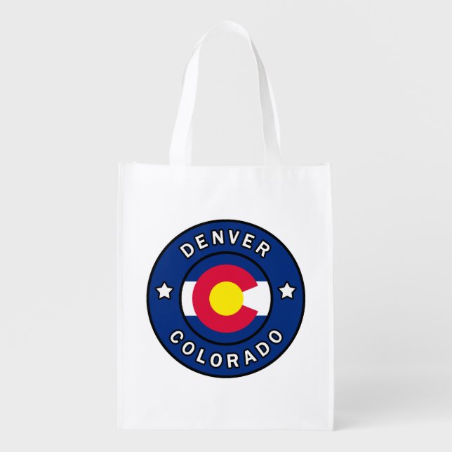 Denver Colorado Grocery Bag (Front)
