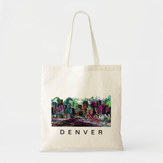 Denver, Colorado in graffiti Tote Bag (Front)