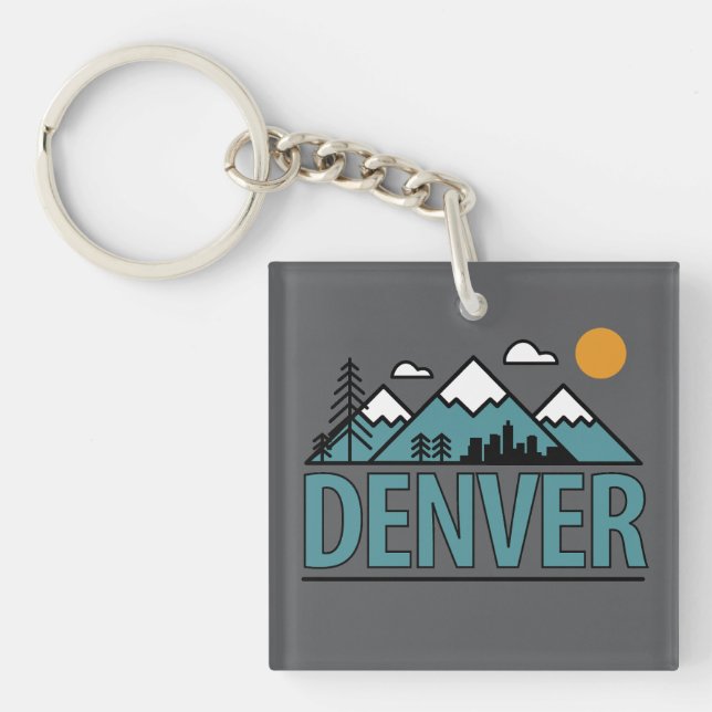 Denver Colorado Keychain (Front)
