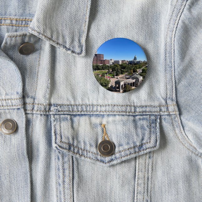 Denver Colorado Landscape Photo Button (In Situ)