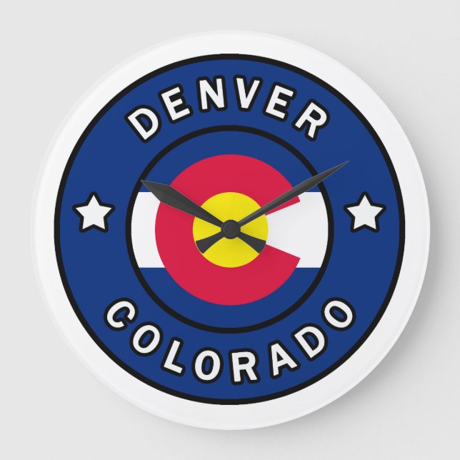 Denver Colorado Large Clock (Front)