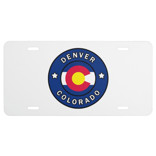 Denver Colorado License Plate (Front)