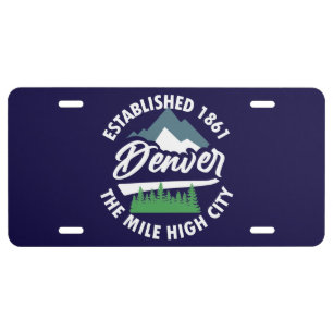 Denver,Colorado License Plate