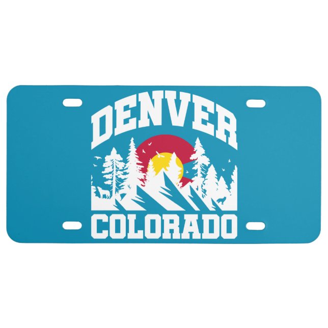 Denver,Colorado License Plate (Front)