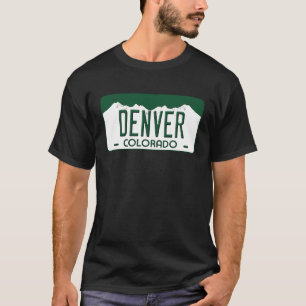 Denver Colorado License Plate T-Shirt