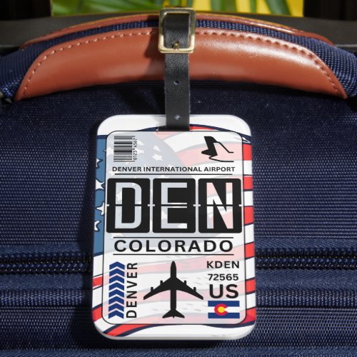 Denver Colorado Luggage Tag