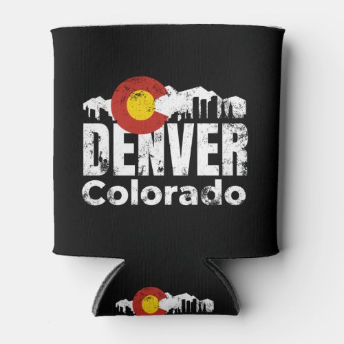 Denver Colorado Mountains Can Cooler