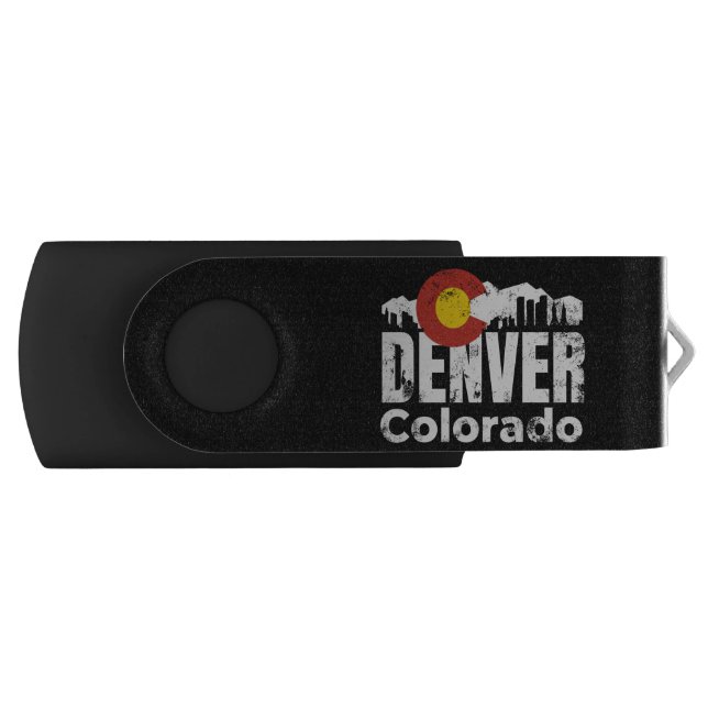 Denver Colorado Mountains Flash Drive (Front)