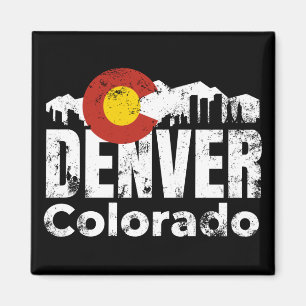 Denver Colorado Mountains Magnet