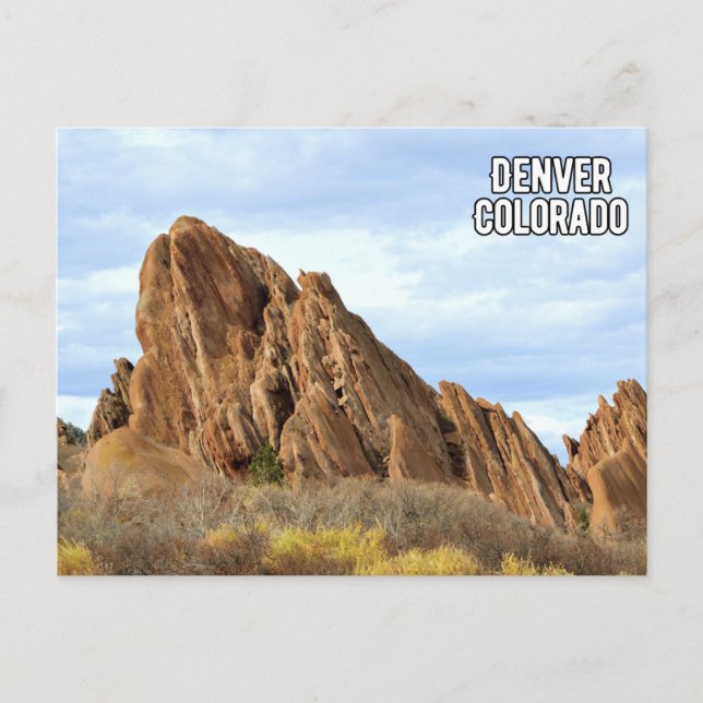 Denver Colorado Mountains Postcard (Front)