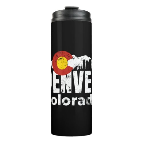 Denver Colorado Mountains Thermal Tumbler