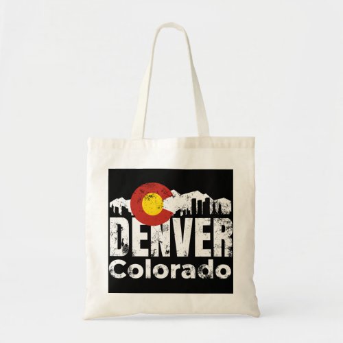 Denver Colorado Mountains Tote Bag