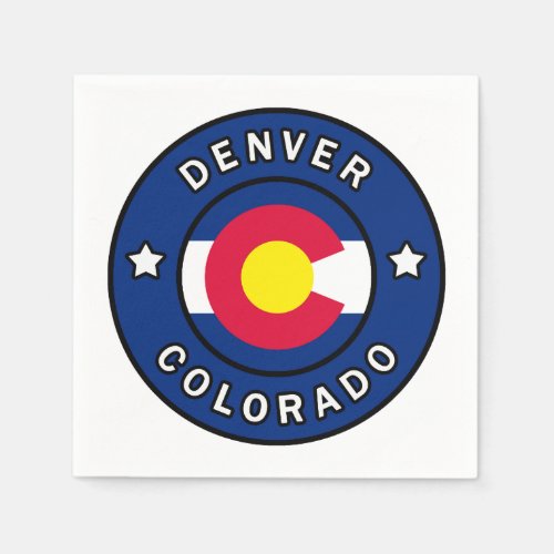 Denver Colorado Napkins