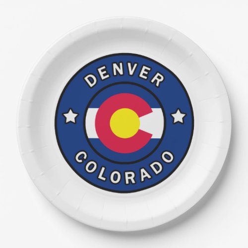 Denver Colorado Paper Plates