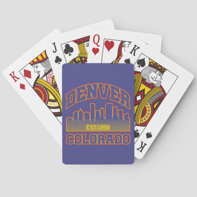 Denver,Colorado Poker Cards (Back)