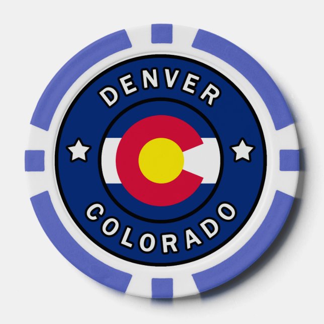 Denver Colorado Poker Chips (Front)