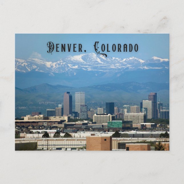 Denver Colorado Postcard For Travel (Front)